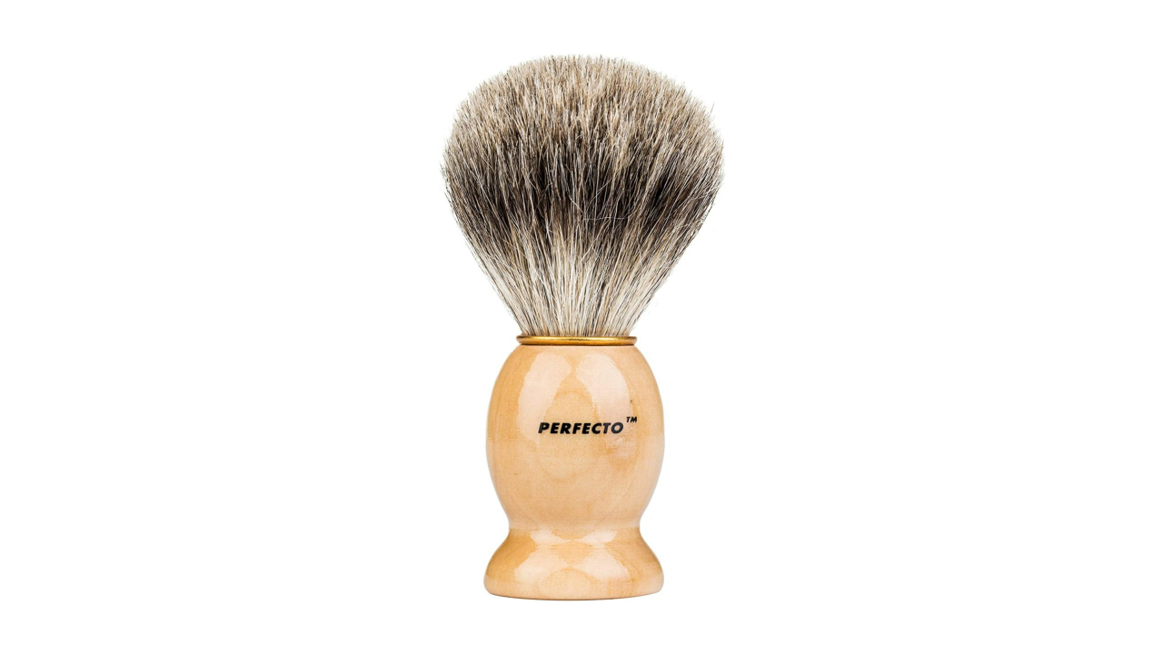 Perfecto Pure Badger Shaving Brush – Affordable Quality for Wet Shavers
